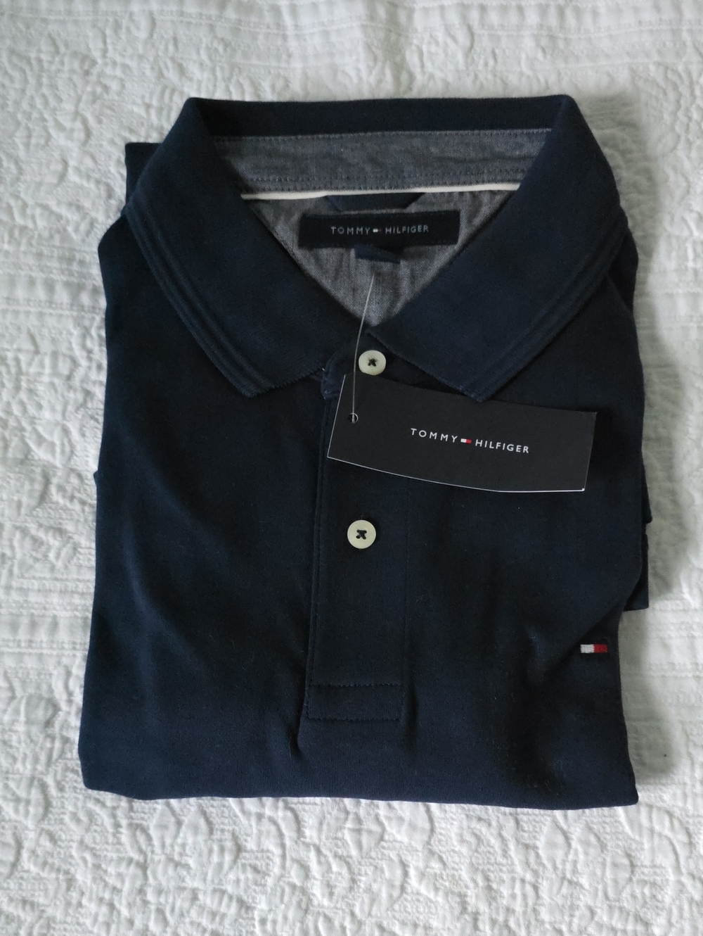 Tommy Hilfiger Men's Dark Navy Polo Shirt